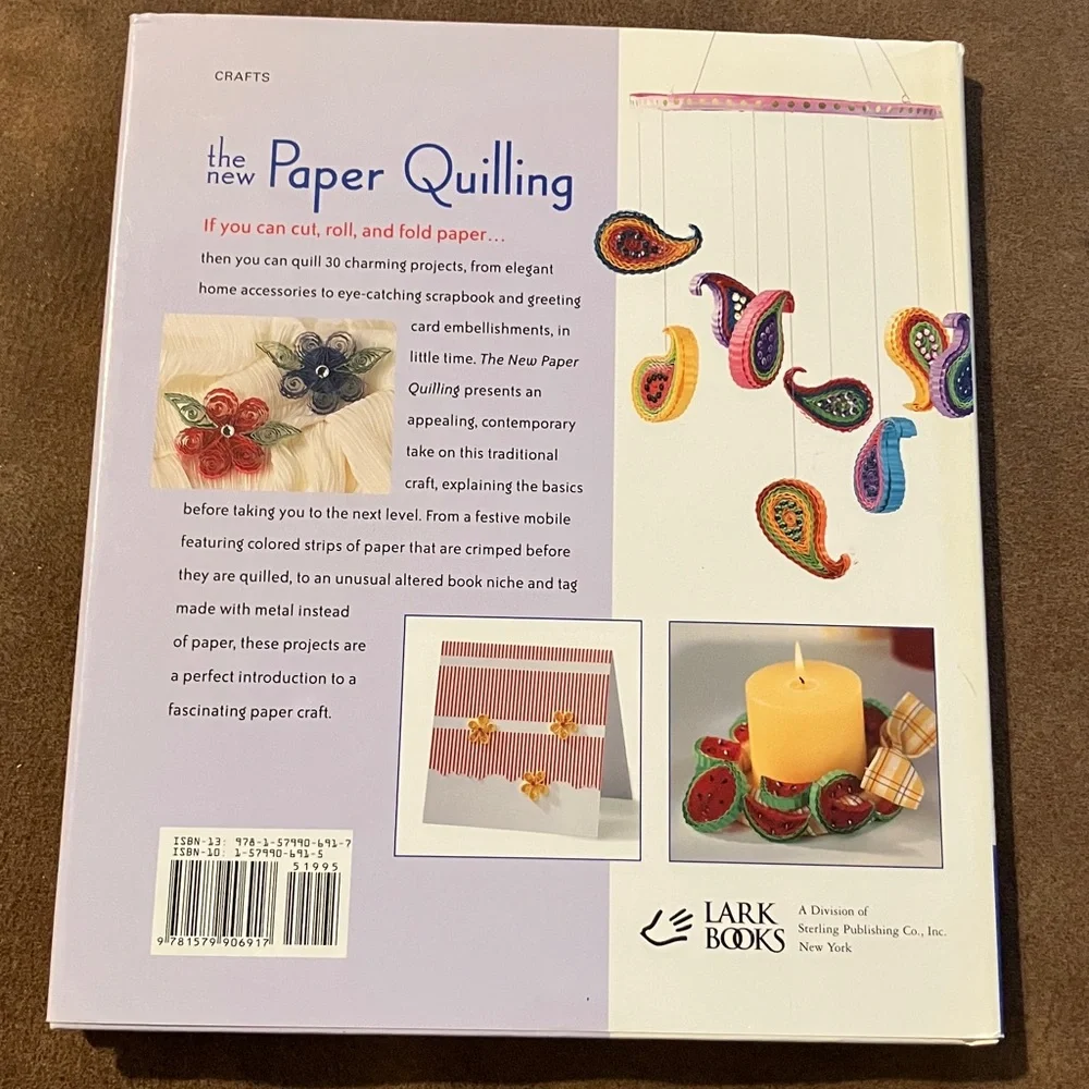 Vibrant Paper Quilling‎ Hardcover Guide 9”x10”